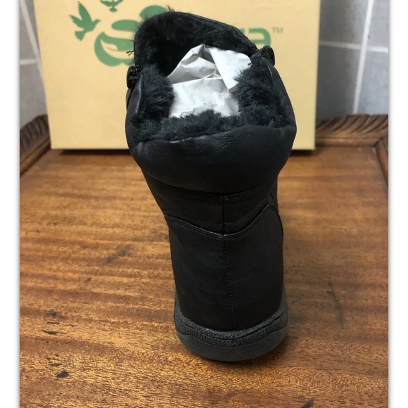 Serene Island, women, boots, casual, outdoor, faux leather, black, size 7.5.: - Picture 4 of 11